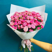 Spray Delight” – 21 Spray Roses – Fresh Pink Spray Roses Bouquet