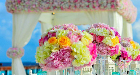 Цветочные свадебные украшения